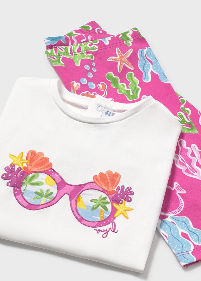 detail Dětská dívčí souprava - tričko a legíny MAYORAL
