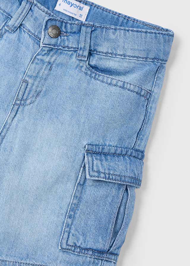 detail Chlapecké džínové kraťasy – cargo styl MAYORAL
