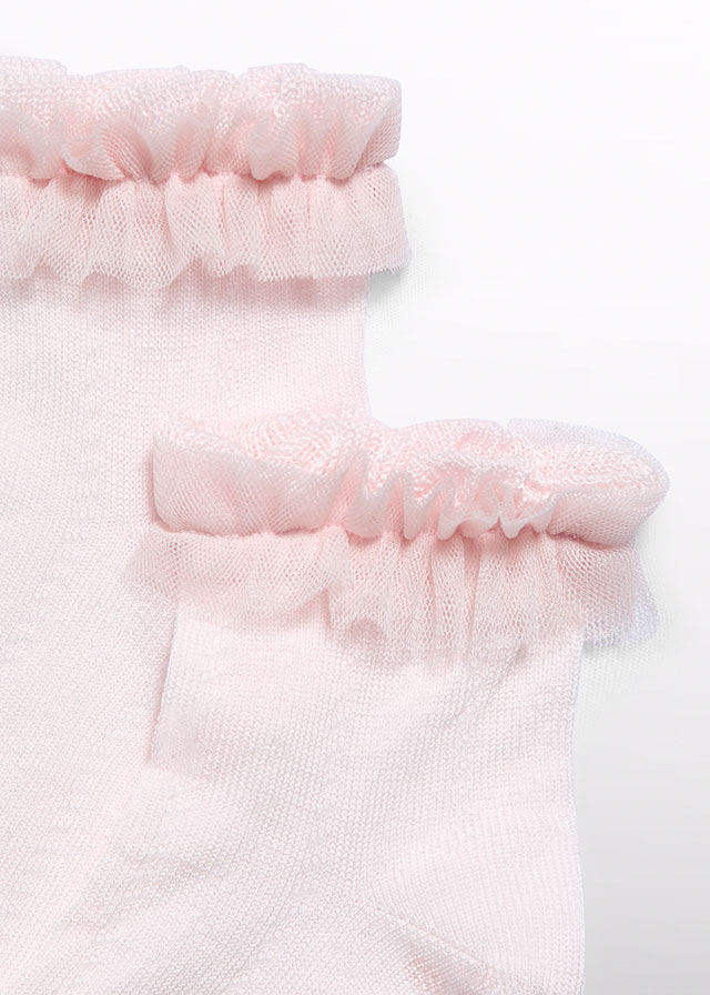 detail Dívčí elgantní ponožky s tylem ABEL & LULA