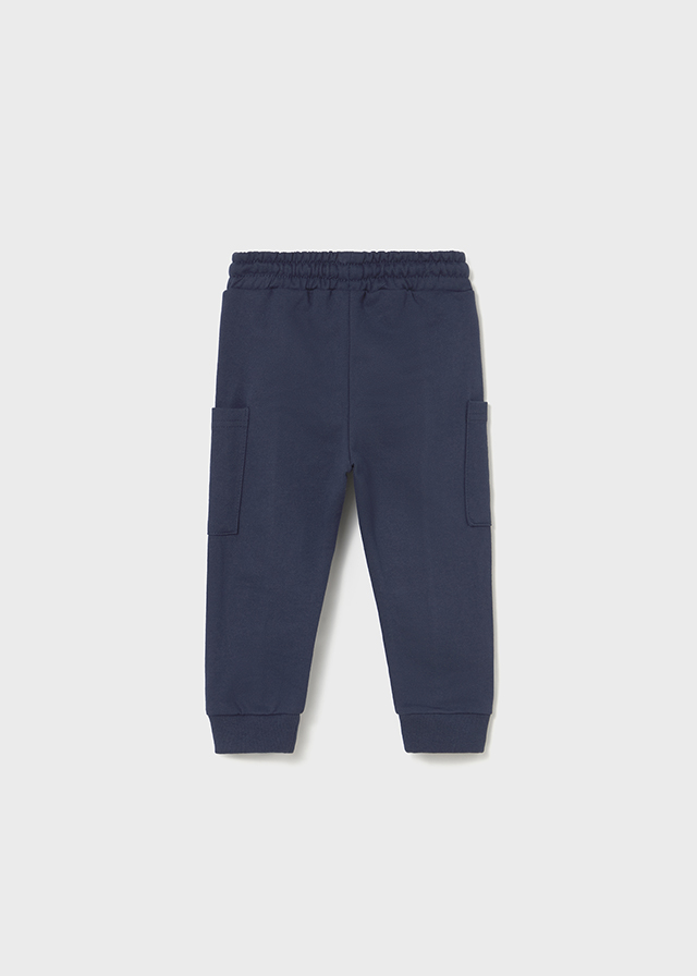 detail Chlapecká 3-dílná tepláková souprava s medvídkem – béžová a tmavě modrá MAYORAL