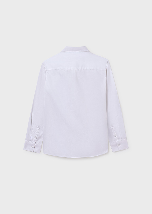 detail Chlapecká bílá košile – elegantní klasika s dlouhým rukávem MAYORAL