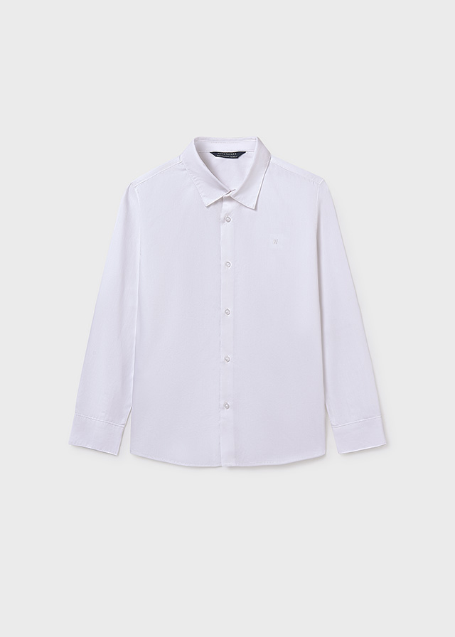 detail Chlapecká bílá košile – elegantní klasika s dlouhým rukávem MAYORAL