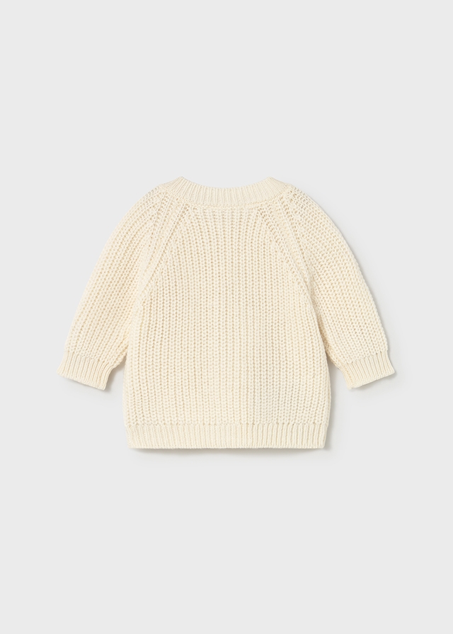 detail Unisex pletený svetr pro miminko s kapsami MAYORAL
