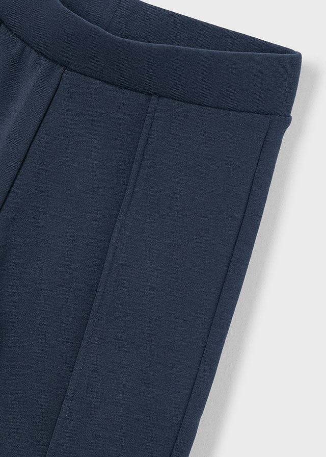 detail Dívčí tmavě modré elegantní kalhoty s puky MAYORAL