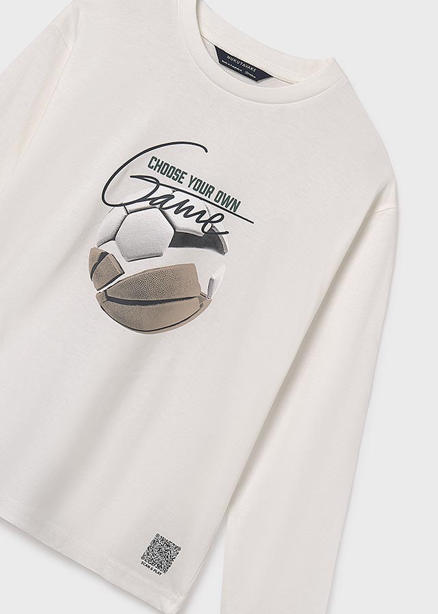 detail Chlapecké tričko s dlouhým rukávem a potiskem míčů MAYORAL