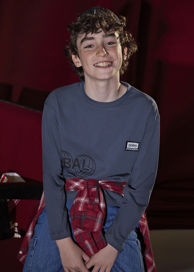 detail Chlapecké tričko s dlouhým rukávem GLOBAL modré MAYORAL