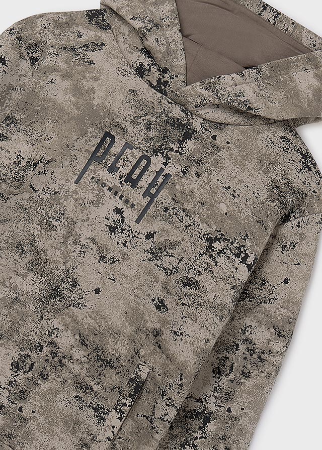 detail Chlapecká mikina s kapucí a maskáčovým vzorem MAYORAL