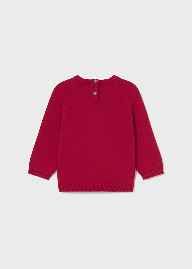 detail Chlapecký pletený svetr s tuleňátkem a 3D mašlí MAYORAL