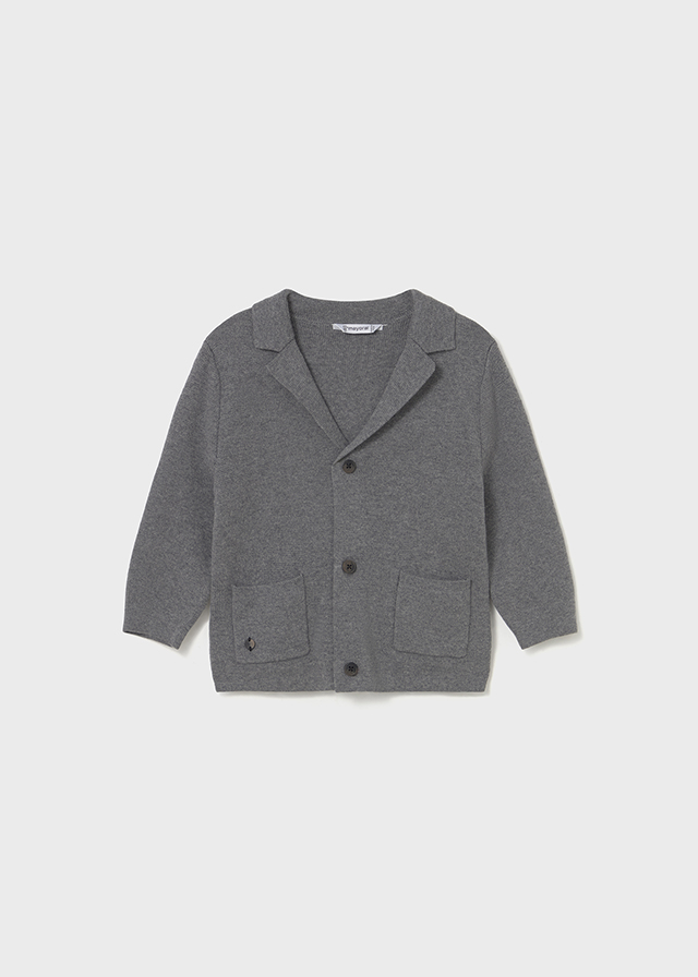 detail Chlapecký šedý kabátek se zapínáním na knoflíky MAYORAL