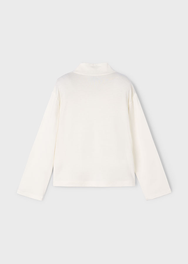 detail Dívčí tričko s rolákem a motivem party cats MAYORAL