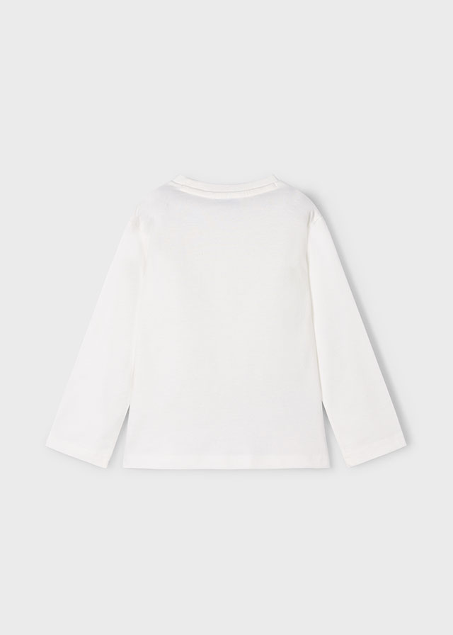 detail Chlapecké tričko s denim potiskem a písmenem M MAYORAL