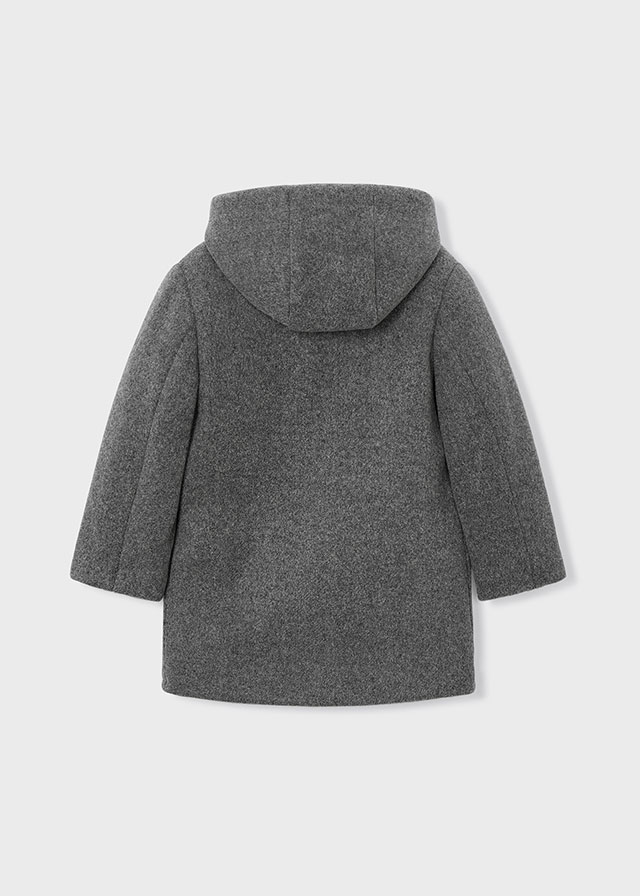 detail Chlapecký flaušový kabát s kapucí a zapínáním na přezky MAYORAL