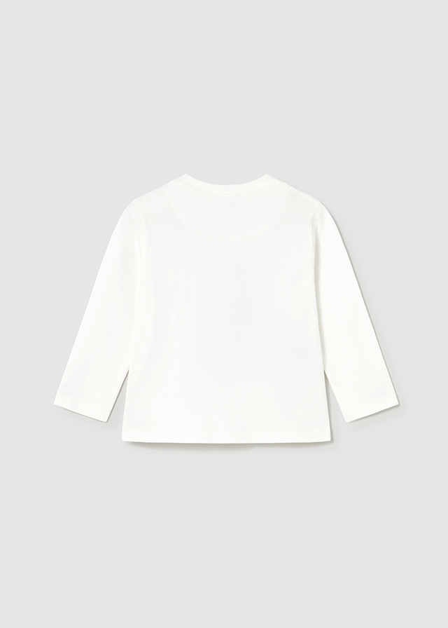 detail Dětské chlapecké tričko s dlouhým rukávem a potiskem zviřatka na motorce MAYORAL