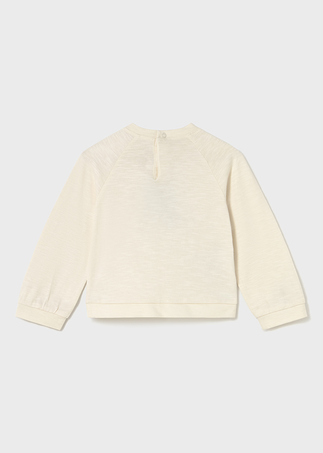 detail Dětská dívčí tričko s dlouhým rukávem a potiskem kočičky MAYORAL