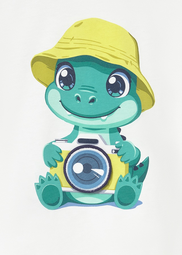 detail Chlapecké tričko s krokodýlem a kloboučkem MAYORAL