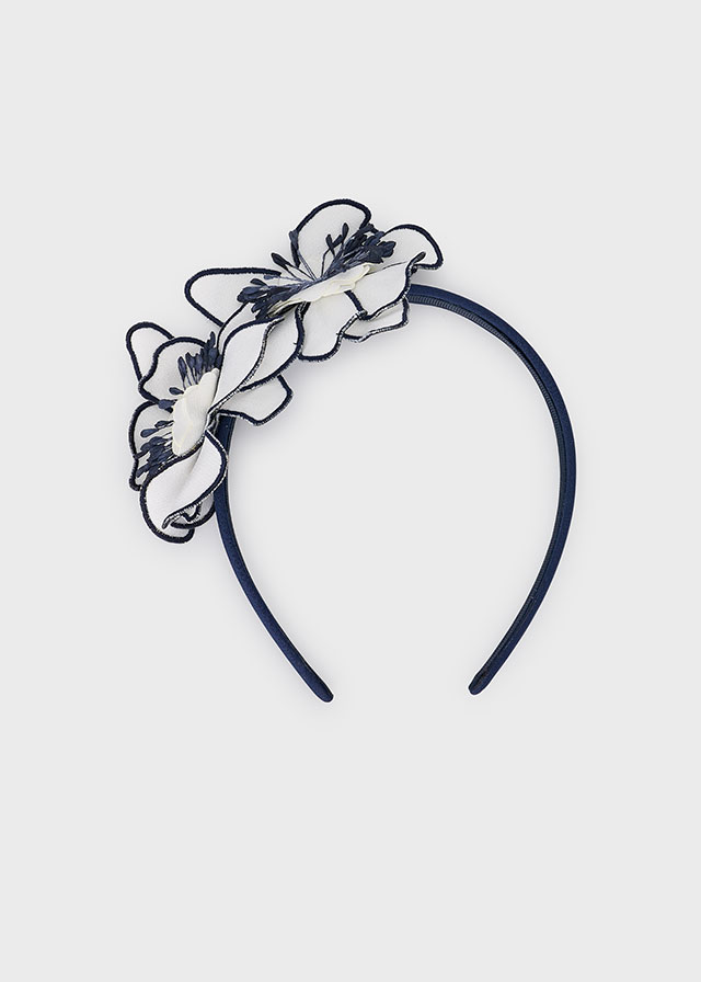 detail Dívčí čelenka s květinami MAYORAL