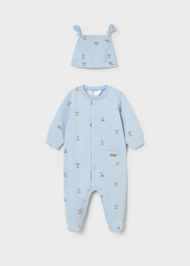 detail Dětský chlapecký overal s potiskem a čepičkou MAYORAL