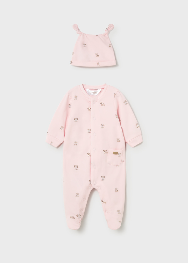 detail Dětský dívčí overal s potiskem a čepičkou MAYORAL