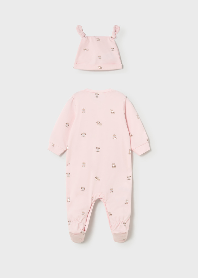 detail Dětský dívčí overal s potiskem a čepičkou MAYORAL