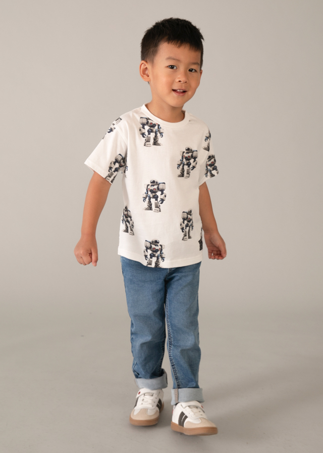 detail Chlapecké tričko s roboty MAYORAL