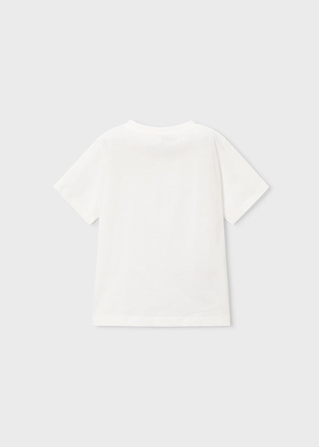 detail Chlapecké bílé tričko s brýlemi MAYORAL