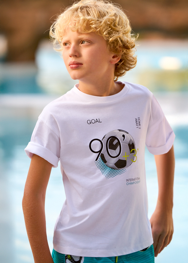 detail Chlapecké tričko s fotbalovou grafikou MAYORAL