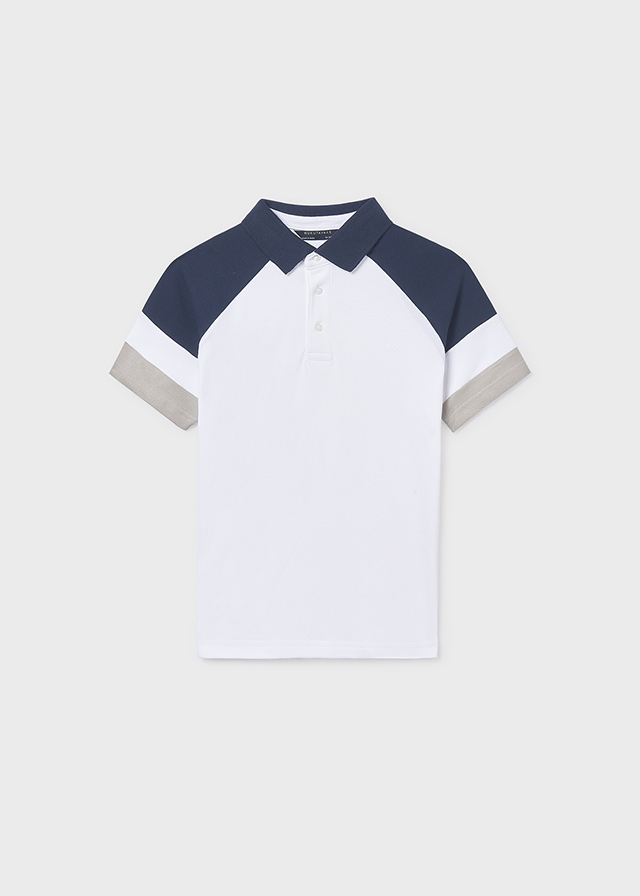 detail Chlapecké polo tričko s kontrastními rukávy MAYORAL