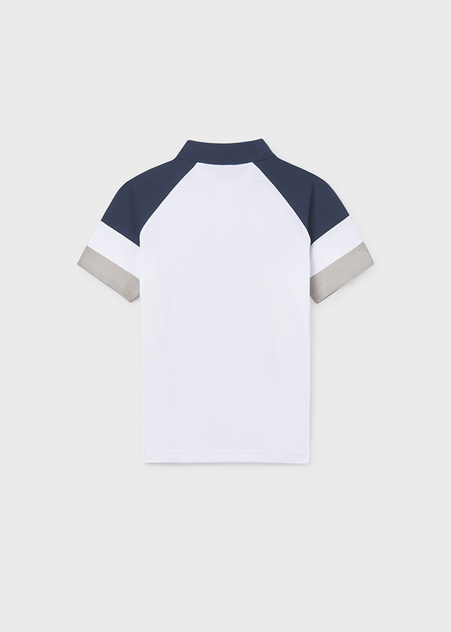 detail Chlapecké polo tričko s kontrastními rukávy MAYORAL