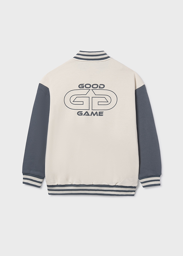 detail Chlapecká mikina na zip s nápisem MAYORAL