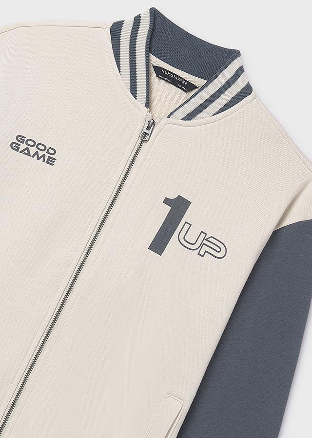 detail Chlapecká mikina na zip s nápisem MAYORAL