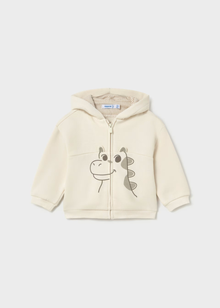detail Chlapecká mikina na zip s kapucí a motivem žirafy MAYORAL