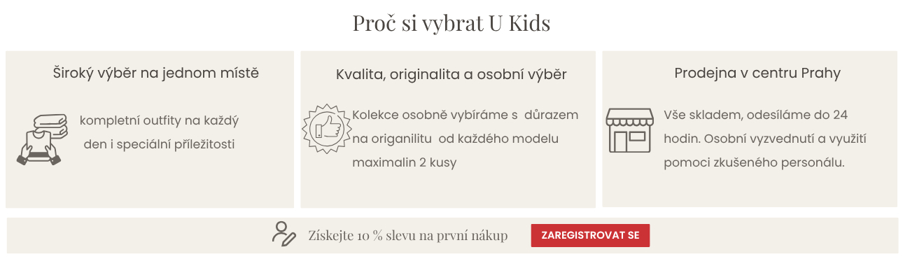 Proč si vybrat U Kids – výhody nákupu dětského oblečení