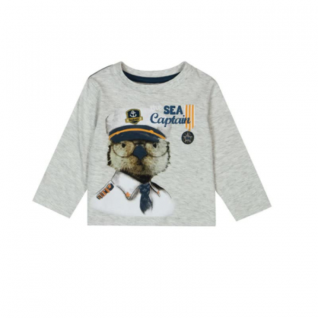 detail Dětské chlapecké tričko s dlouhým rukávem a potiskem BOBOLI BOW180326023
