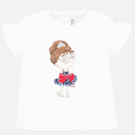detail Dětské dívčí tričko s potiskem MAYORAL