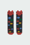 náhled chlapecké dlouhé protiskluzové ponožky s detaily v několika barvách.