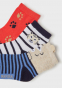 náhled Dětské chlapecké ponožky set 3 páry MAYORAL MAS22010174