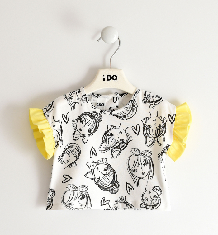 detail Dětské dívčí tričko s volánky IDO