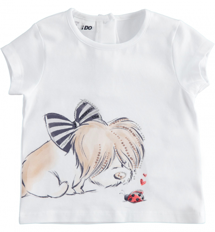 detail Dětské dívčí tričko skrátkým rukávem IDO