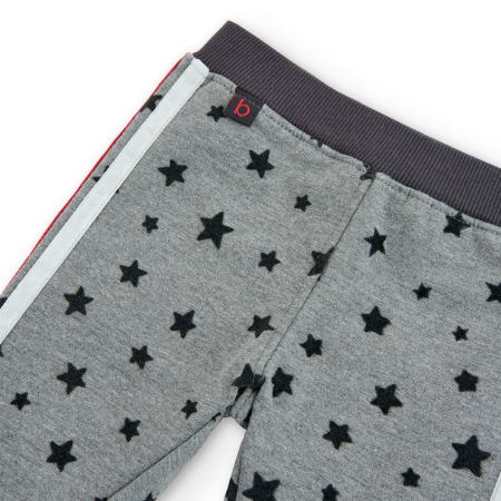 detail Dívčí fleecové kalhoty s hvězdičkami BOBOLI