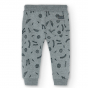 náhled Chlapecké kalhoty z tmavě šedé melanžové žerzeje s potiskem nápisů BOBOLI BOW220315098