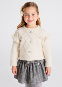 Dívčí vyšívaný svetr MAYORAL