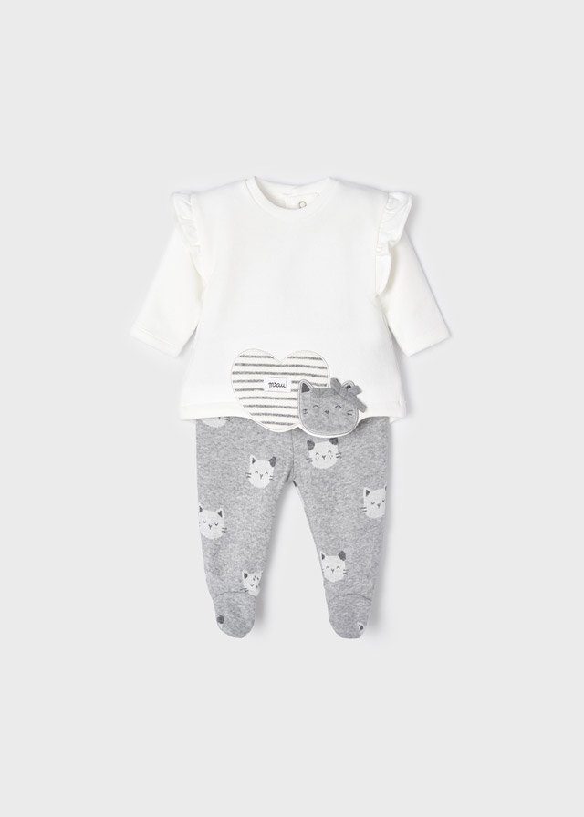 detail Dívčí souprava pro novorozence - kalhoty a tričko MAYORAL