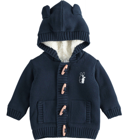 detail Dětský chlapecký svetr s kapucí IDO