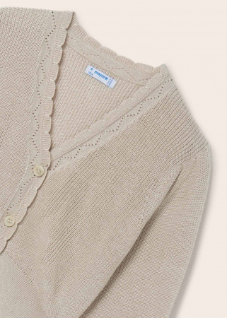 detail Dívčí pletený svetr - kardigan MAYORAL