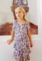 náhled Dívčí barevné šaty s grafickým potiskem - asymetrický lem s volánky IKKS