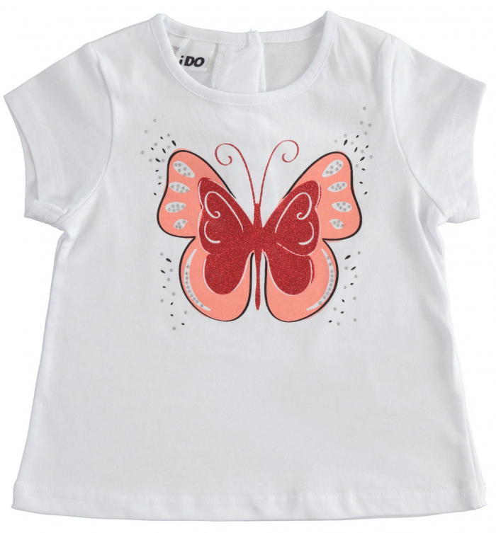 detail Dívčí tričko zdobené Motýlkem IDO