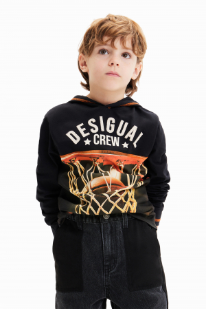 detail Chlapecké tričko s kapucí s dlouhým rukávem DESIGUAL