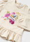 náhled Dětské dívčí tričko s květinovým vzorem MAYORAL