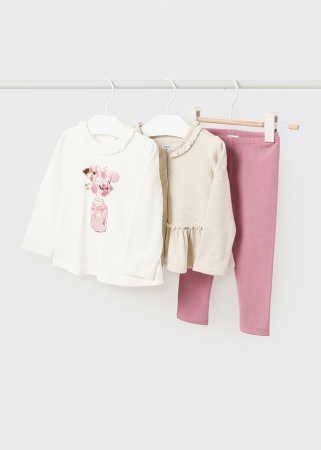 detail Dětská dívčí souprava - tričko, svetr a legíny MAYORAL
