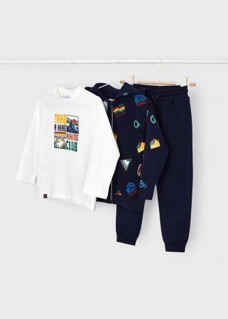 detail Chlapecká tepláková souprava - mikina, tričko a kalhoty MAYORAL